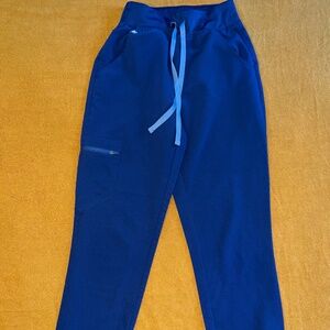 Figs Women's High Waisted Zamora Navy Jogger Scrub Pants Size XXS